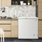 Compact Freestanding Chest Freezer with Removable Storage Basket